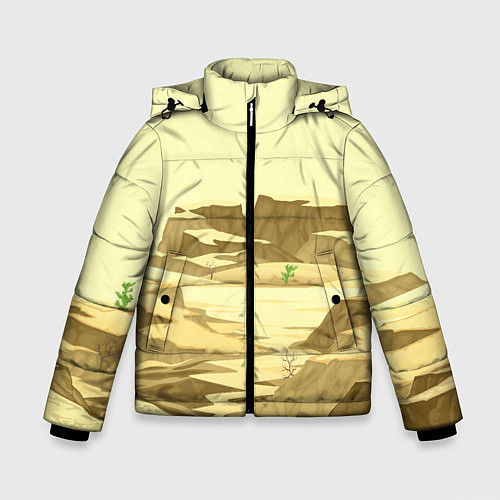 Зимняя куртка для мальчика Пустыня / 3D-Черный – фото 1