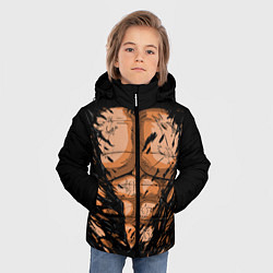 Куртка зимняя для мальчика Идеальный Торс, цвет: 3D-черный — фото 2