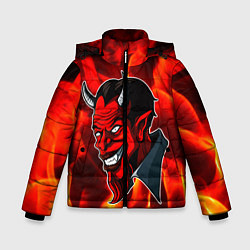 Зимняя куртка для мальчика The devil is on fire