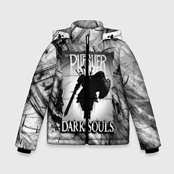 Куртка зимняя для мальчика DARK SOULS ТЁМНЫЙ МИР, цвет: 3D-светло-серый