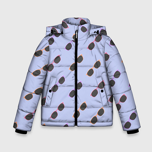 Зимняя куртка для мальчика Разноцветные очки / 3D-Черный – фото 1