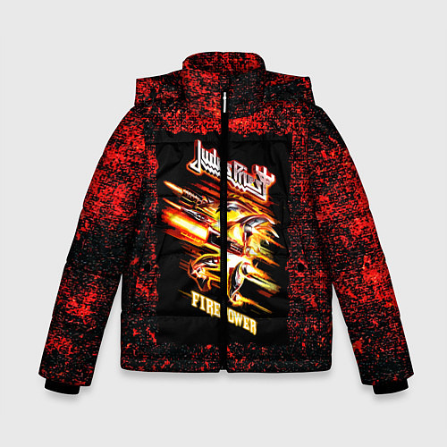Зимняя куртка для мальчика JUDAS PRIEST rock / 3D-Черный – фото 1