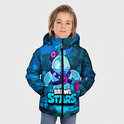 Куртка зимняя для мальчика Сквик Squeak Brawl Stars, цвет: 3D-черный — фото 2