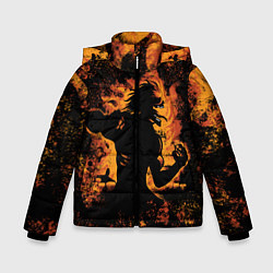 Куртка зимняя для мальчика АТАКУЮЩИЙ ТИТАН ЭРЕН, цвет: 3D-черный