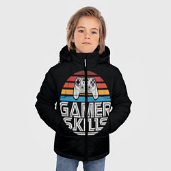 Куртка зимняя для мальчика GAMER SKILLS, цвет: 3D-черный — фото 2