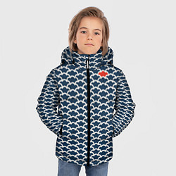 Куртка зимняя для мальчика Драконья чешуя, цвет: 3D-светло-серый — фото 2