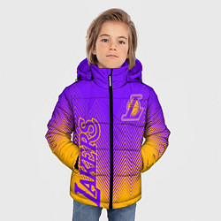 Куртка зимняя для мальчика LOS ANGELES LAKERS ЛЕЙКЕРС, цвет: 3D-черный — фото 2
