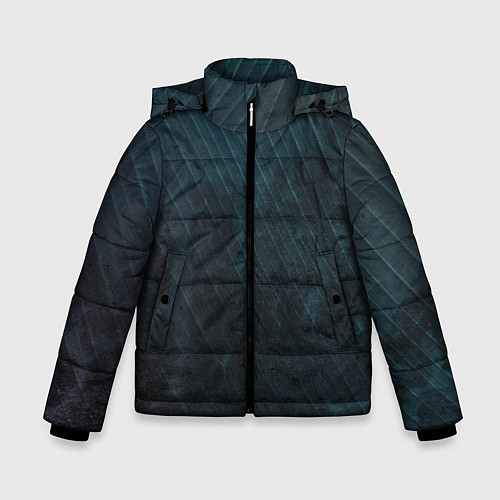 Зимняя куртка для мальчика Dark Texture / 3D-Черный – фото 1