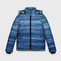 Куртка зимняя для мальчика Texture Denim, цвет: 3D-черный