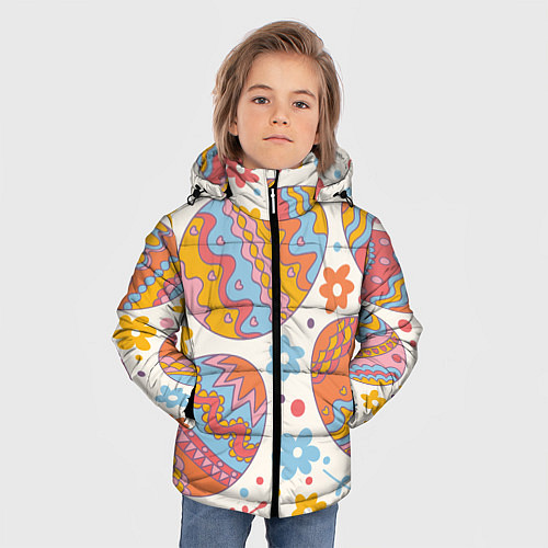 Зимняя куртка для мальчика Пасха / 3D-Красный – фото 3