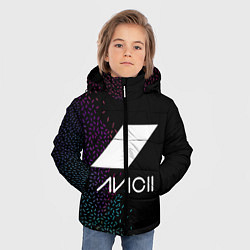 Куртка зимняя для мальчика AVICII RAIBOW STYLE, цвет: 3D-черный — фото 2