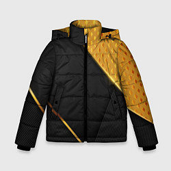 Зимняя куртка для мальчика 3D BLACK & GOLD