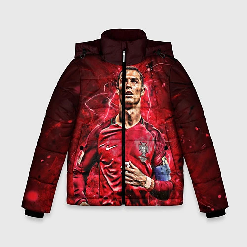 Зимняя куртка для мальчика Cristiano Ronaldo Portugal / 3D-Черный – фото 1