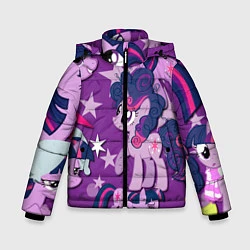 Куртка зимняя для мальчика Twilight Sparkle, цвет: 3D-светло-серый