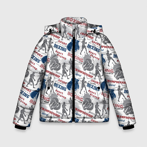 Зимняя куртка для мальчика Бокс / 3D-Черный – фото 1