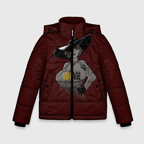 Зимняя куртка для мальчика RE Village Леди Димитреску / 3D-Черный – фото 1