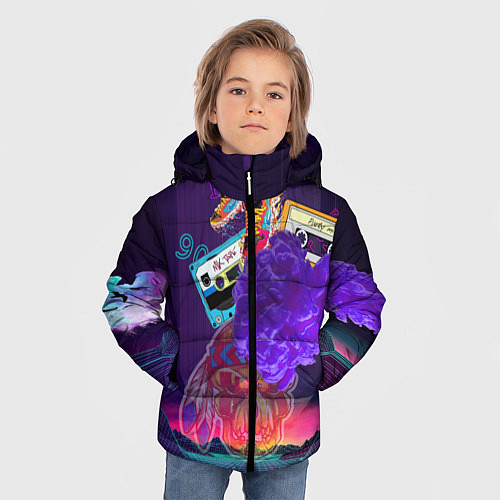 Зимняя куртка для мальчика Ретро 90-е / 3D-Красный – фото 3