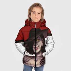 Куртка зимняя для мальчика Леди Димитреску из Резидента, цвет: 3D-красный — фото 2
