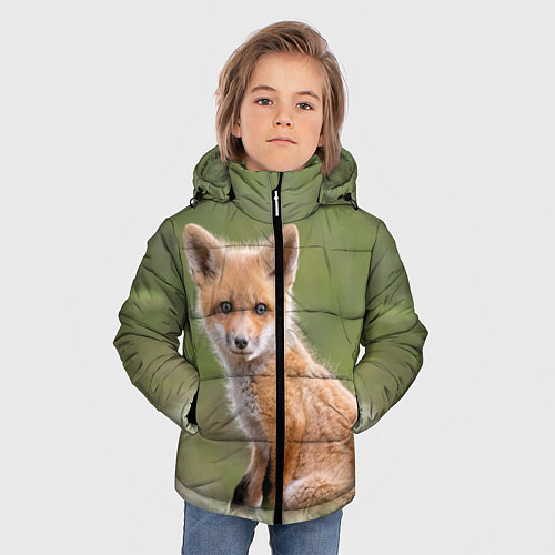Зимняя куртка для мальчика Лисенок / 3D-Красный – фото 3