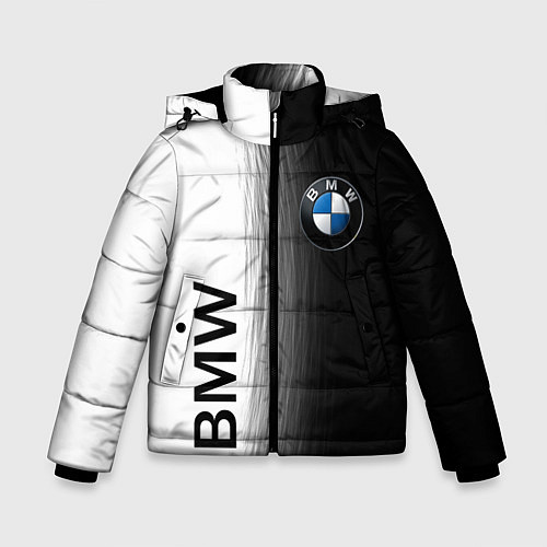 Зимняя куртка для мальчика Black and White BMW / 3D-Светло-серый – фото 1