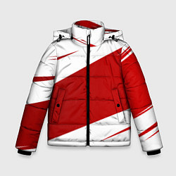 Куртка зимняя для мальчика Ломкие линии, цвет: 3D-черный