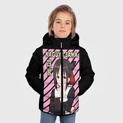 Куртка зимняя для мальчика Госпожа Кагуя Kaguya Sama, цвет: 3D-черный — фото 2