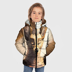 Куртка зимняя для мальчика Furry jackal, цвет: 3D-черный — фото 2