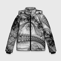 Куртка зимняя для мальчика Spilled ink Texture, цвет: 3D-черный