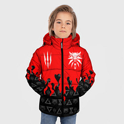 Куртка зимняя для мальчика THE WITCHER 5, цвет: 3D-красный — фото 2