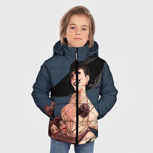 Зимняя куртка для мальчика Леди Димитреску Мать / 3D-Красный – фото 3