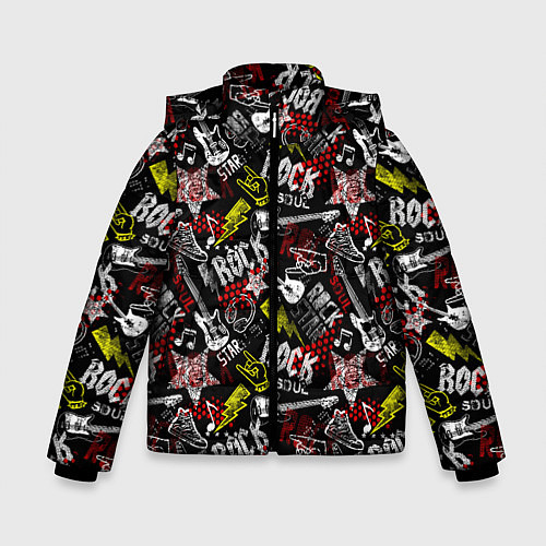 Зимняя куртка для мальчика ROCK MUSIC / 3D-Черный – фото 1