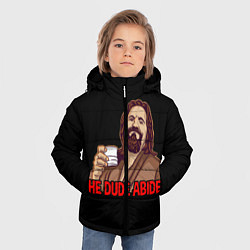 Куртка зимняя для мальчика The Dude Abides Lebowski, цвет: 3D-черный — фото 2
