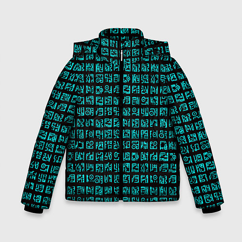 Зимняя куртка для мальчика Руны / 3D-Черный – фото 1