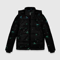 Куртка зимняя для мальчика Smile in the dark, цвет: 3D-черный