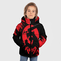 Куртка зимняя для мальчика BERSERK red краска, цвет: 3D-черный — фото 2