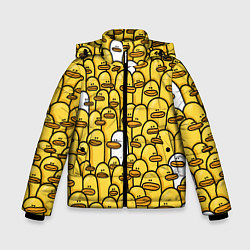 Куртка зимняя для мальчика Утки, цвет: 3D-светло-серый