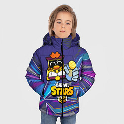 Куртка зимняя для мальчика Грифф Griff Brawl Stars, цвет: 3D-черный — фото 2