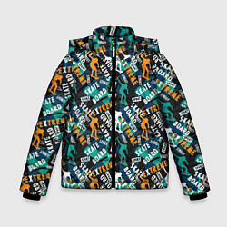 Куртка зимняя для мальчика SKATEBOARD, цвет: 3D-черный