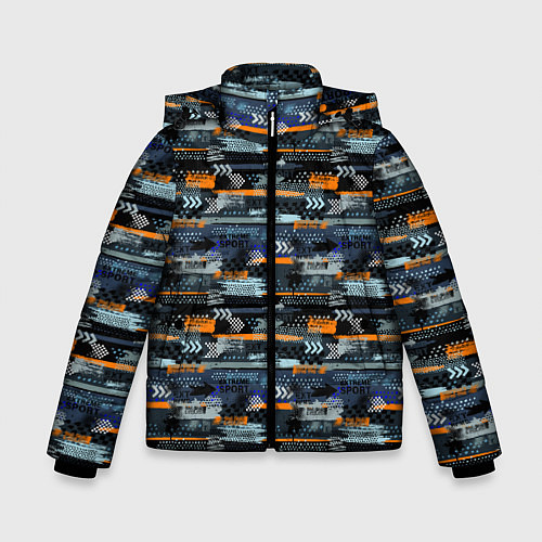 Зимняя куртка для мальчика Экстрим / 3D-Черный – фото 1
