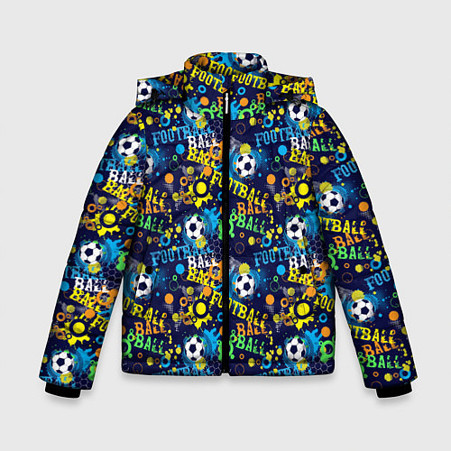 Зимняя куртка для мальчика FOOTBALL / 3D-Черный – фото 1
