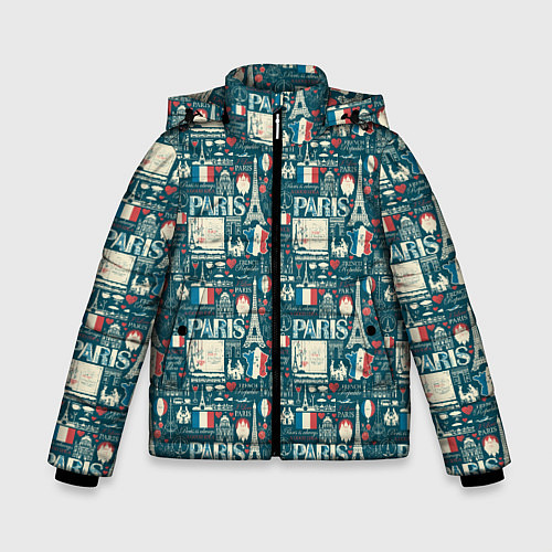 Зимняя куртка для мальчика PARIS / 3D-Черный – фото 1