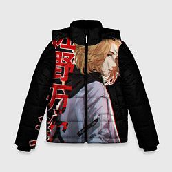 Куртка зимняя для мальчика Токийские мстители, цвет: 3D-светло-серый