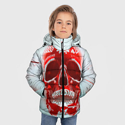 Куртка зимняя для мальчика Fallout Череп, цвет: 3D-черный — фото 2