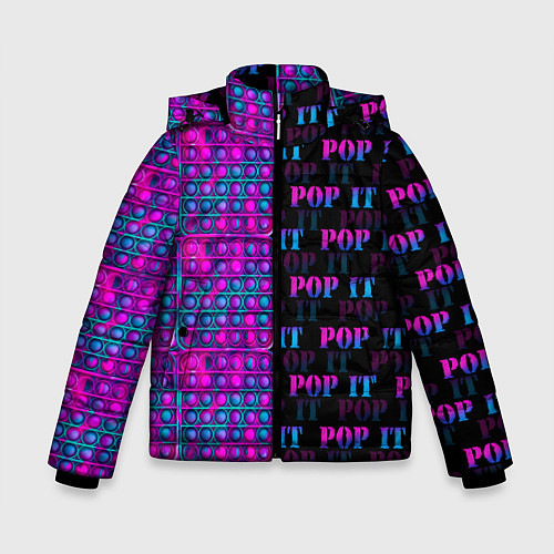 Зимняя куртка для мальчика POP it NEON / 3D-Красный – фото 1