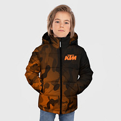 Куртка зимняя для мальчика KTM КТМ CAMO RACING, цвет: 3D-черный — фото 2