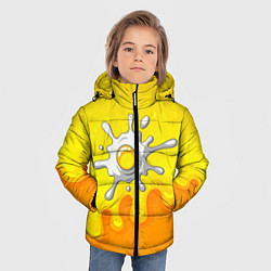 Куртка зимняя для мальчика Яичница глазунья, цвет: 3D-черный — фото 2
