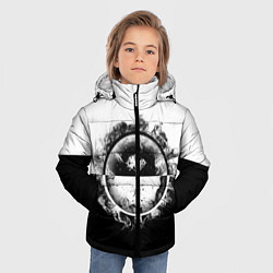Куртка зимняя для мальчика Black and White, цвет: 3D-черный — фото 2
