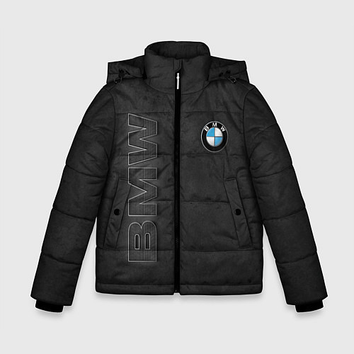 Зимняя куртка для мальчика BMW LOGO AND INSCRIPTION / 3D-Черный – фото 1