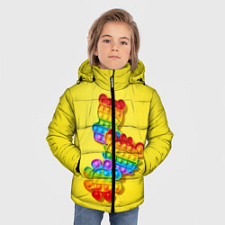 Куртка зимняя для мальчика АНТИСТРЕСС ПОП ИТ POP IT, цвет: 3D-красный — фото 2