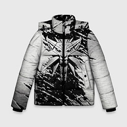 Куртка зимняя для мальчика THE WITCHER LOGO STEEL, цвет: 3D-черный